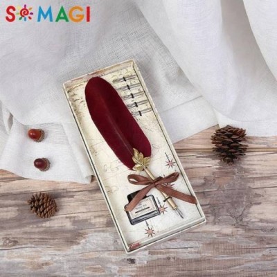 Cheaper High Quality Promotion Gifts Calligraphy Set Harry Potter Feather Pen Fountain Pen For Desk