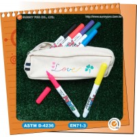 Gift Polyester tip Pouch Colored Marker for Fabric